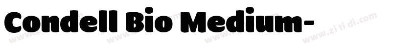 Condell Bio Medium字体转换